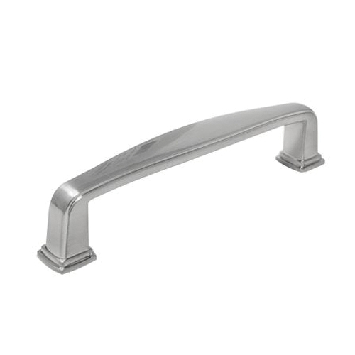 Summerland Series 12059 Squared Foot Cabinet Pull, 4.19 in L Handle, 0.55 in H Handle, 1.37 in Projection, Zinc