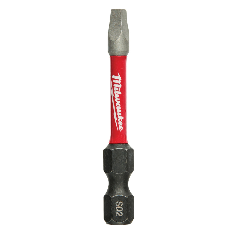 SHOCKWAVE 48-32-4972 Impact-Duty Power Bit, #2 Drive, Square Drive, 2 in L, Alloy Steel