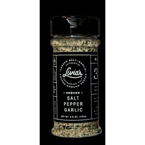 GPS Seasoning, Livia's, Garlic, Pepper, Salt, 6.6 oz Jar - 1