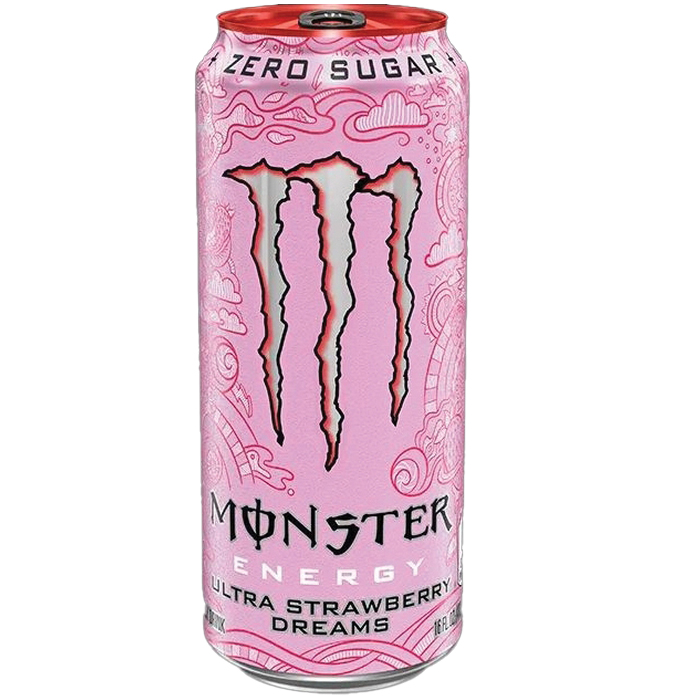 412024 Zero-Sugar Energy Drink, Ultra Strawberry Dreams, 16 oz