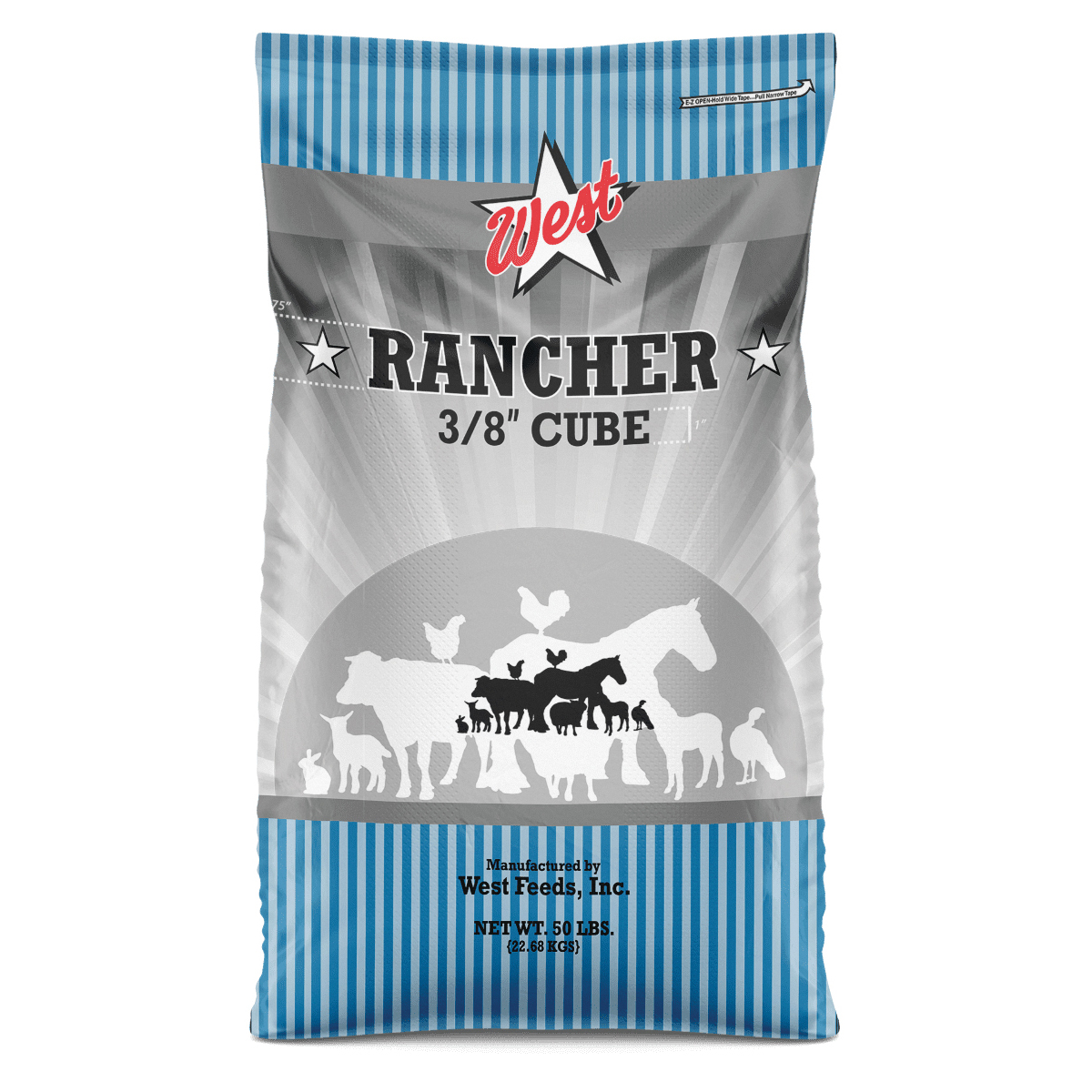 3/8"COWBOYCUB Livestock Feed, 50 lb