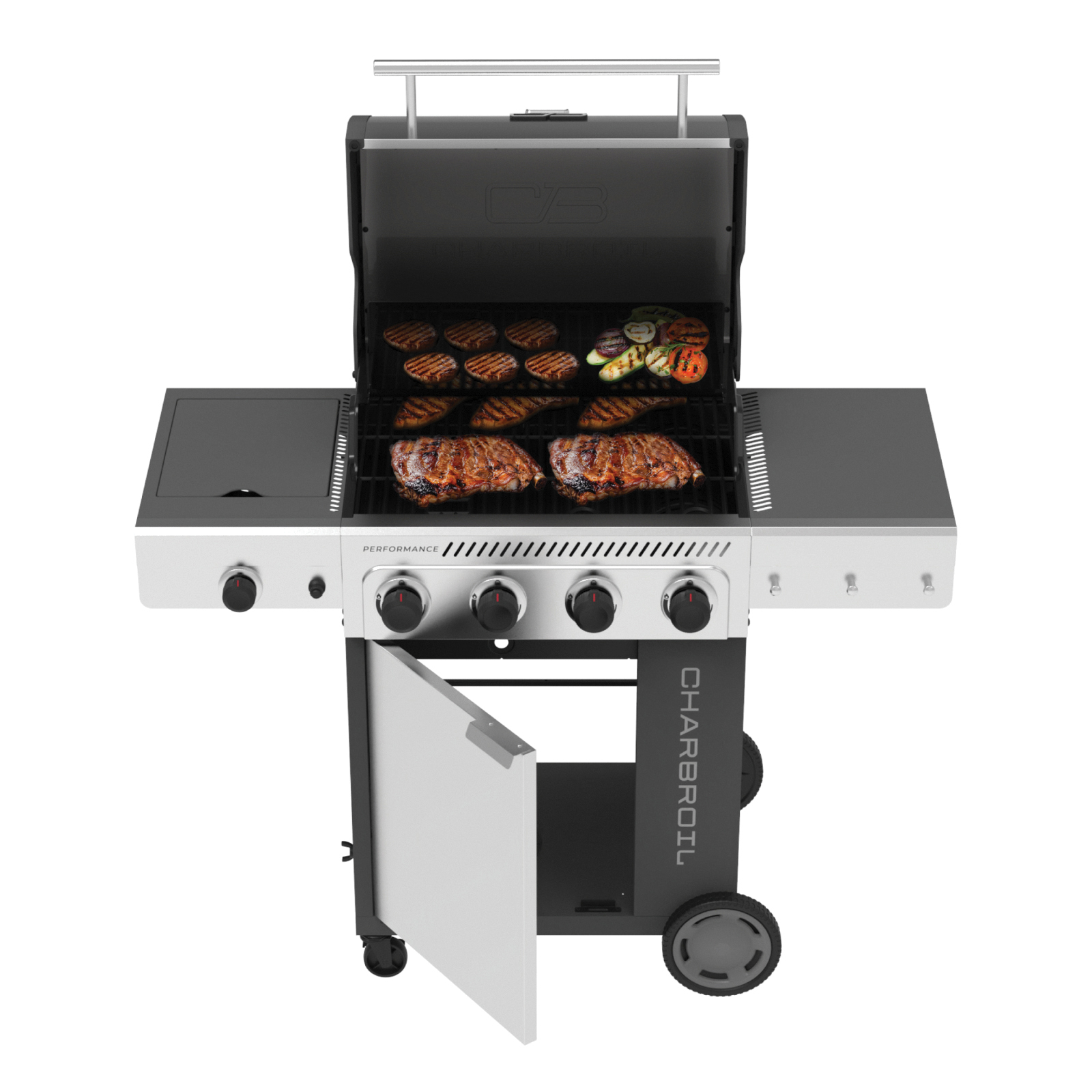 Gas Grill Cabinet with Burner, Char-Broil, FlavorMax Performance Series, 30,000 Btu, Liquid Propane - 5