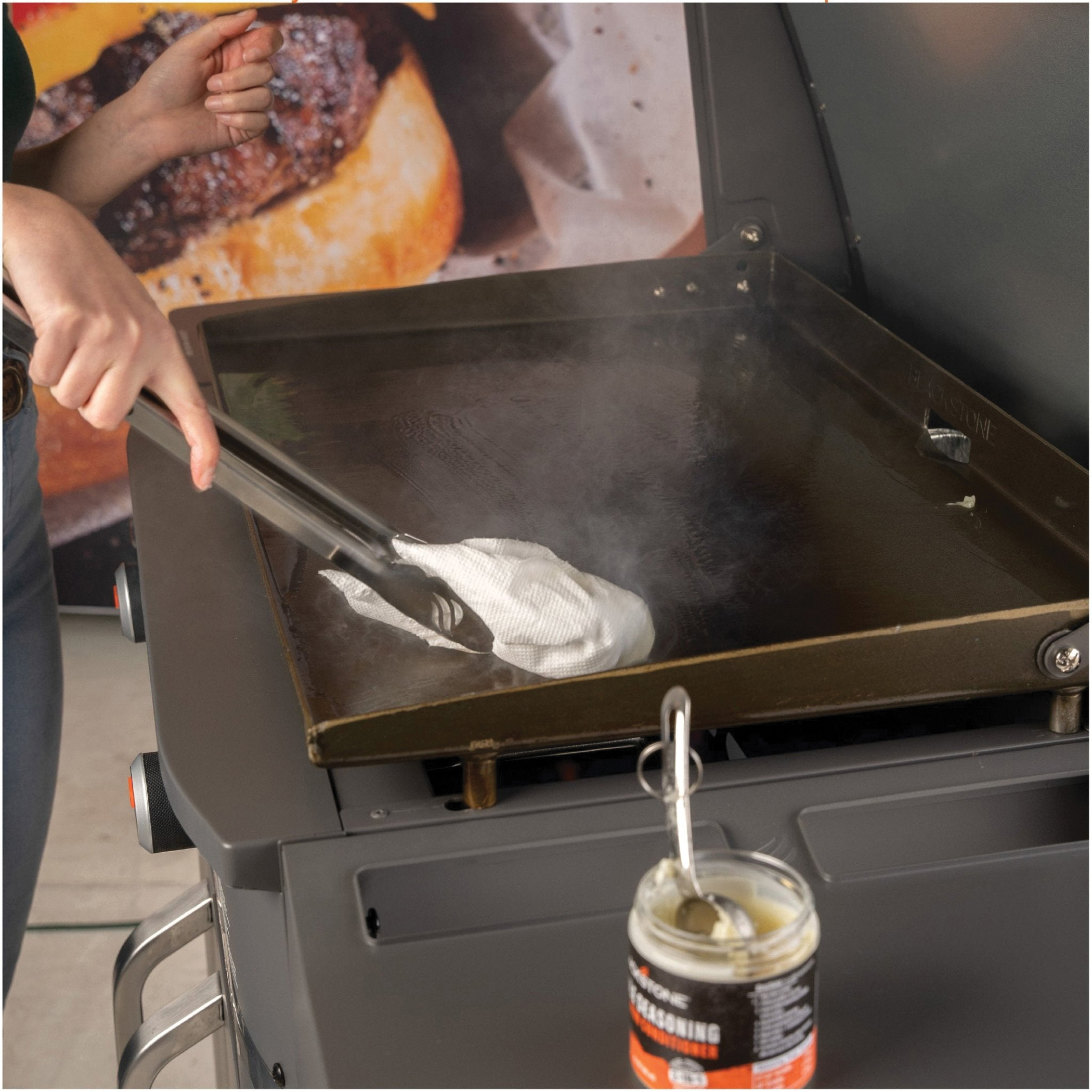 2-in-1 Griddle Seasoning and Conditioner, Blackstone, Beige - 4