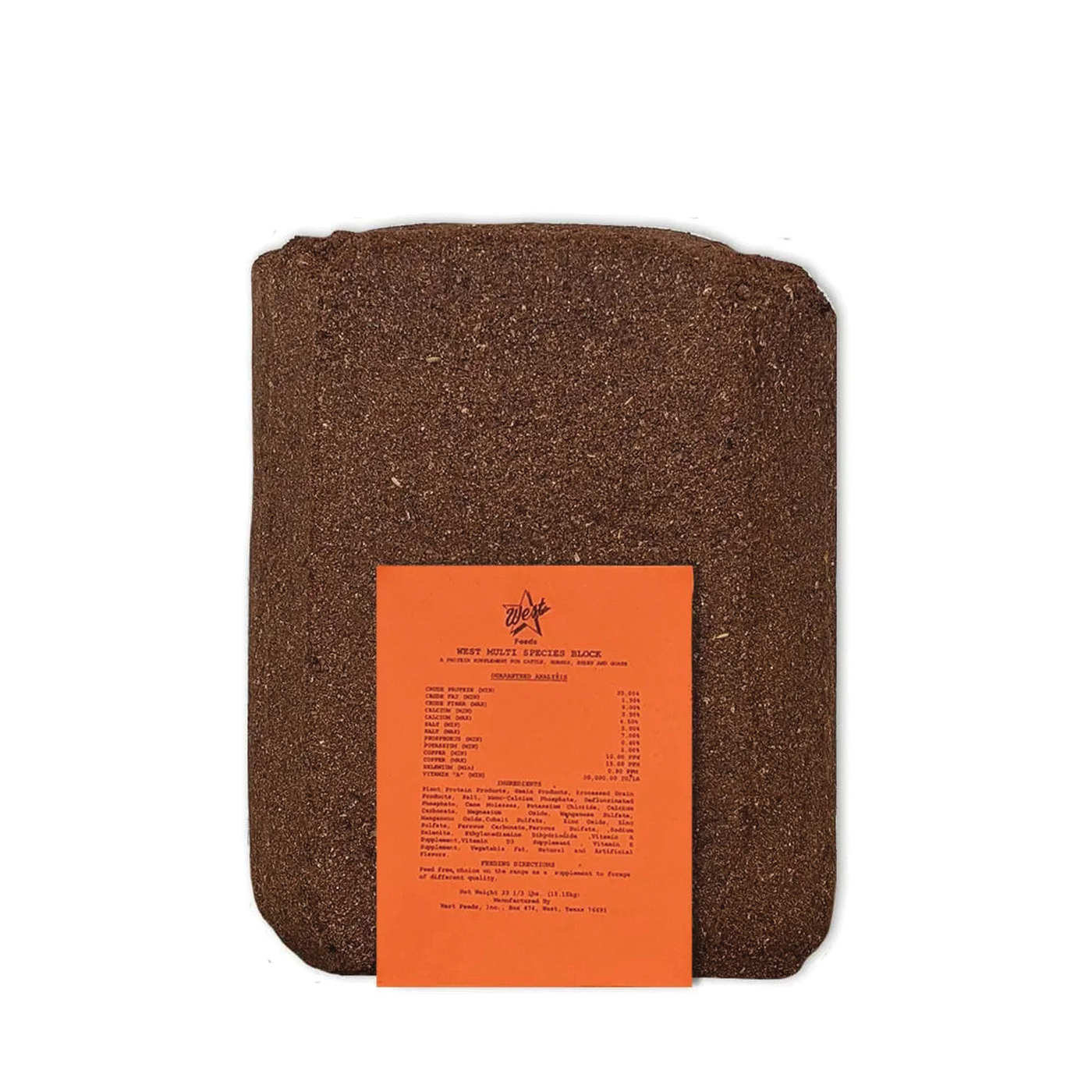 WESTMULTISPEC Multi-Species Block, 33 lb