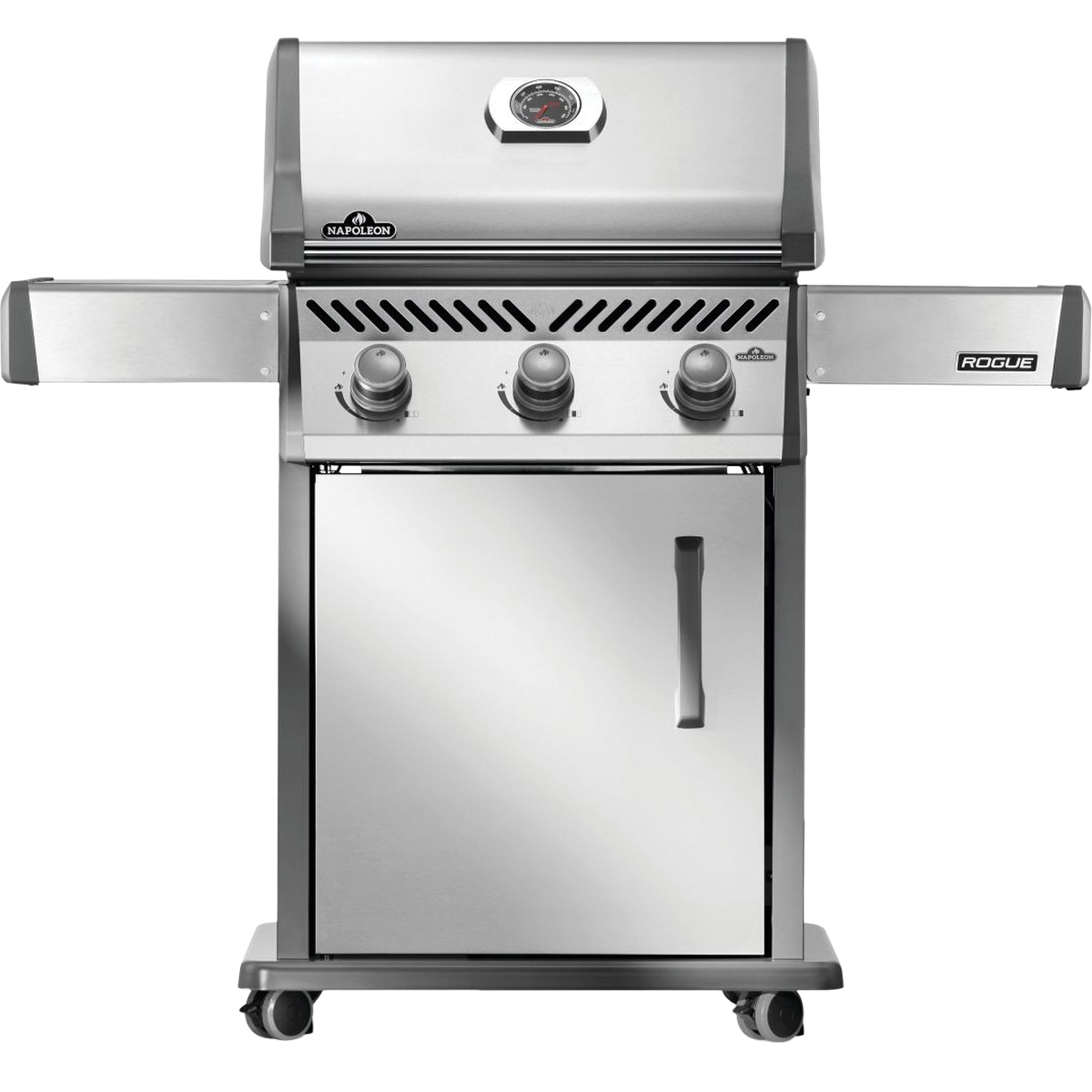 Rogue Series R425PSS-2 Gas Grill, 42,000 Btu/hr BTU, Liquid Propane, 3-Burner, Side Shelf Included: Yes