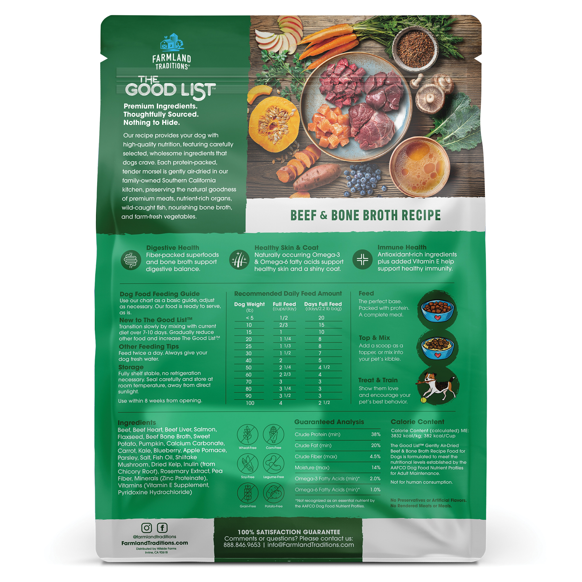 Farmland Traditions 53700322 Dog Food, Beef, 1 lb - 1