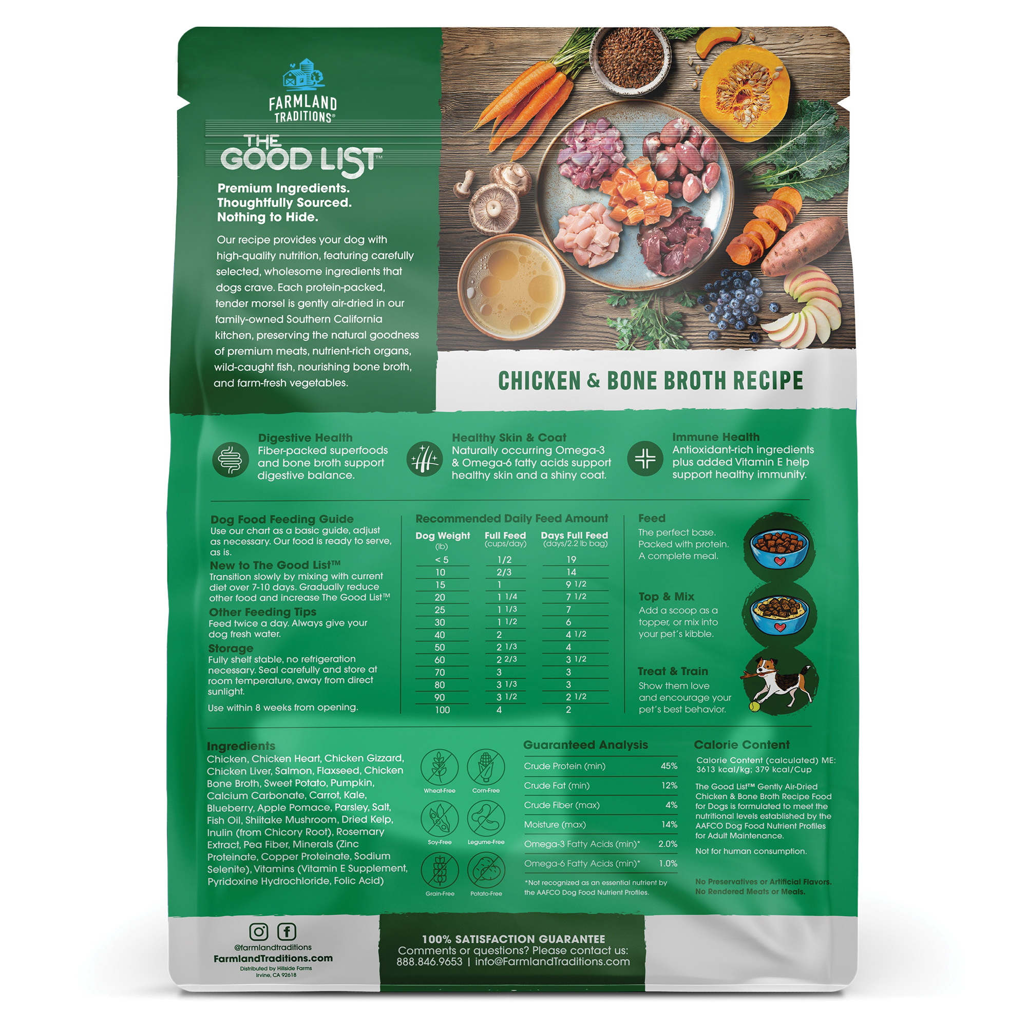 Farmland Traditions 53700326 Dog Food, Chicken, 1 lb - 1