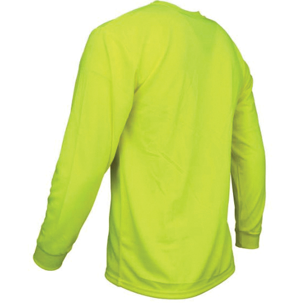 Radians ST21-NPGS-L Safety T-Shirt, Unisex, L, Long Sleeve, High-Vis Green - 2