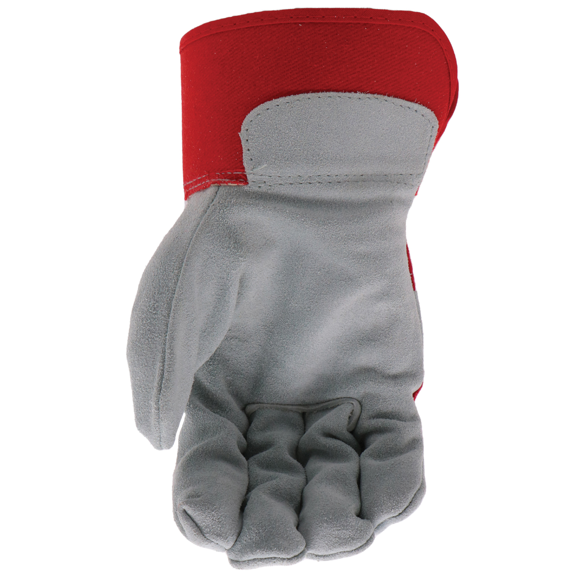 Boss Economy Series B71011-L Guard Gloves, L, 8 to 8-3/8 in L, Wing Thumb, Rubberized, Safety, Canvas, Red - 3