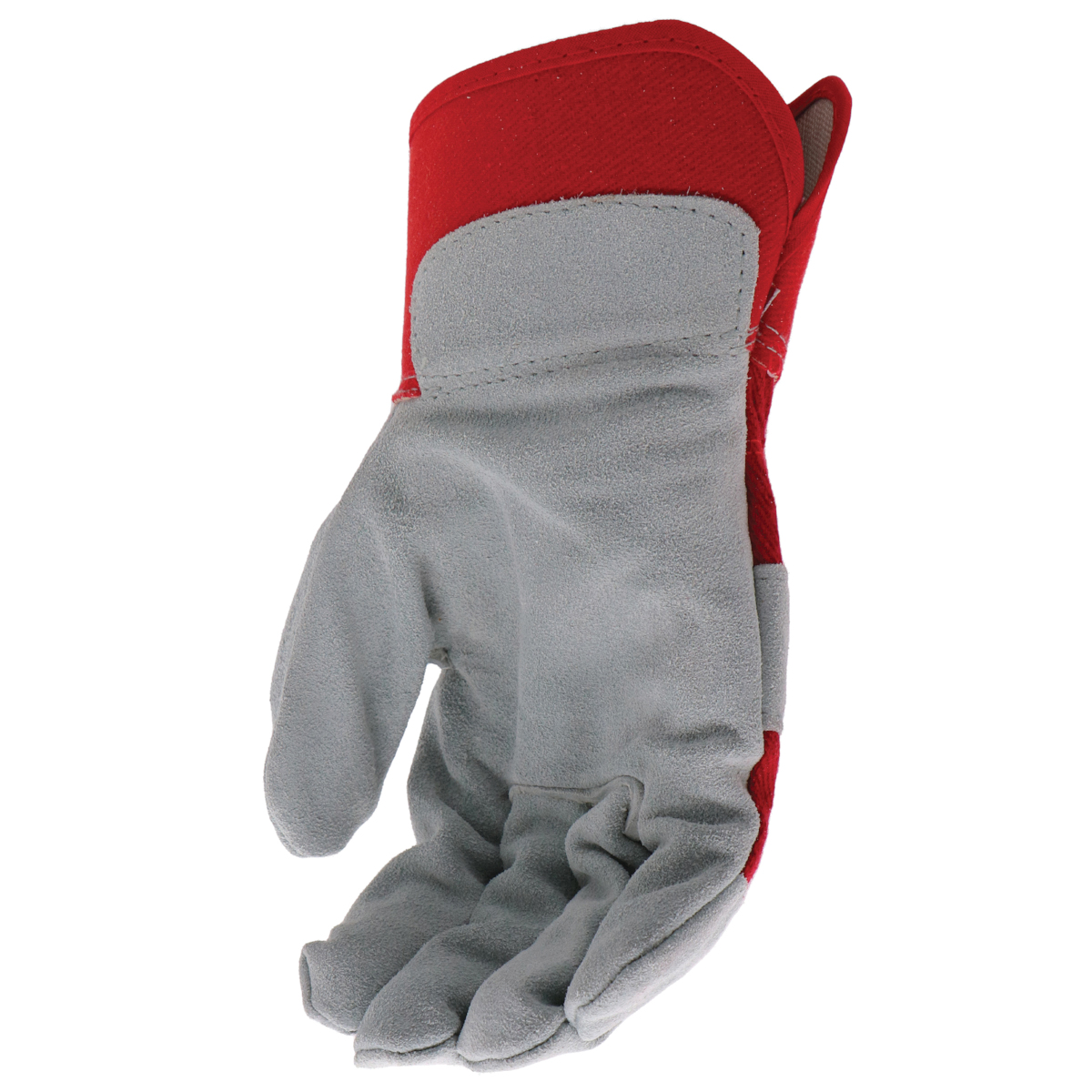 Boss Economy Series B71011-L Guard Gloves, L, 8 to 8-3/8 in L, Wing Thumb, Rubberized, Safety, Canvas, Red - 5