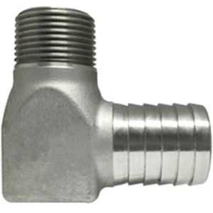 973980SS Elbow, 3/4 in, Insert, 3/4 in, MIP, 150 psi Pressure, 304 Stainless Steel