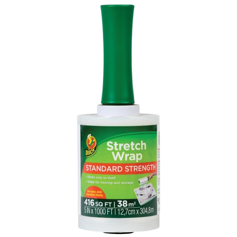 285848 Stretch Wrap, 1000 ft L, 5 in W, Plastic, Clear