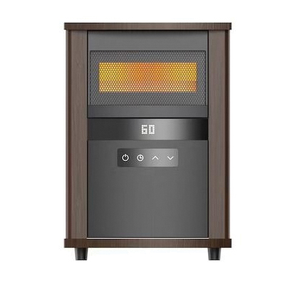 HT1159N Cabinet Indoor Space Heater, 12.5 A, 120 V, 1500 W, 5118 Btu , 300 sq-ft Heating Area, Brown/Yellow
