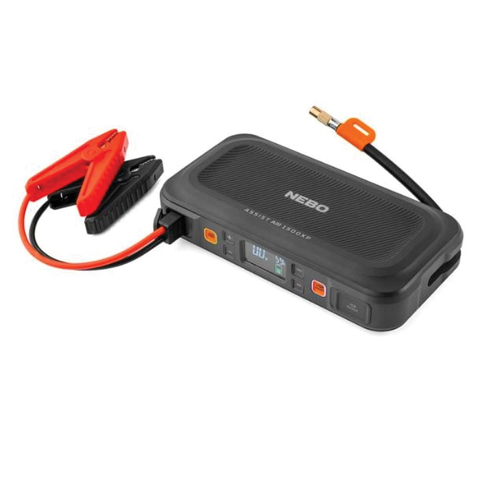 Assist Air 1500XP NEB-JMP-0005 Jump Starter and Air Compressor, 12 V, 1500 A, Lithium Polymer Battery