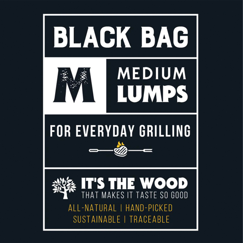 Fogo FB17 Premium Lump Charcoal, Inga Hardwood, 15 min Burn Time, 17.6 lb Bag