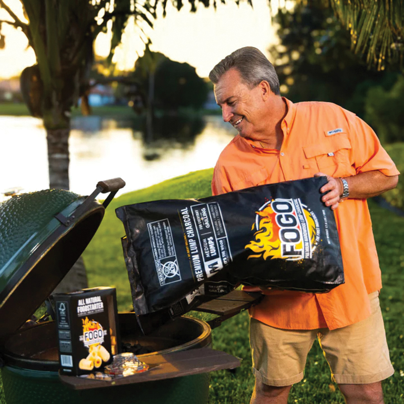 Fogo FB17 Premium Lump Charcoal, Inga Hardwood, 15 min Burn Time, 17.6 lb Bag