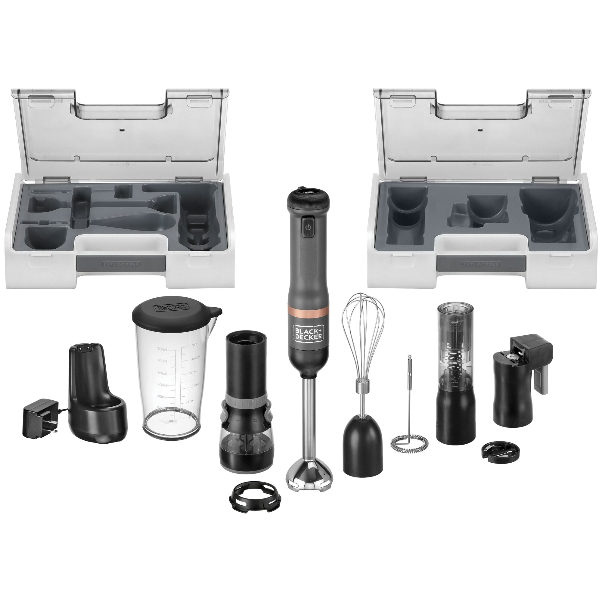 Black+Decker Kitchen Wand BCKM1016KS01 Cordless 6-in-1 Kitchen Multi-tool, 250 W, 5-Speed, Gray - 2