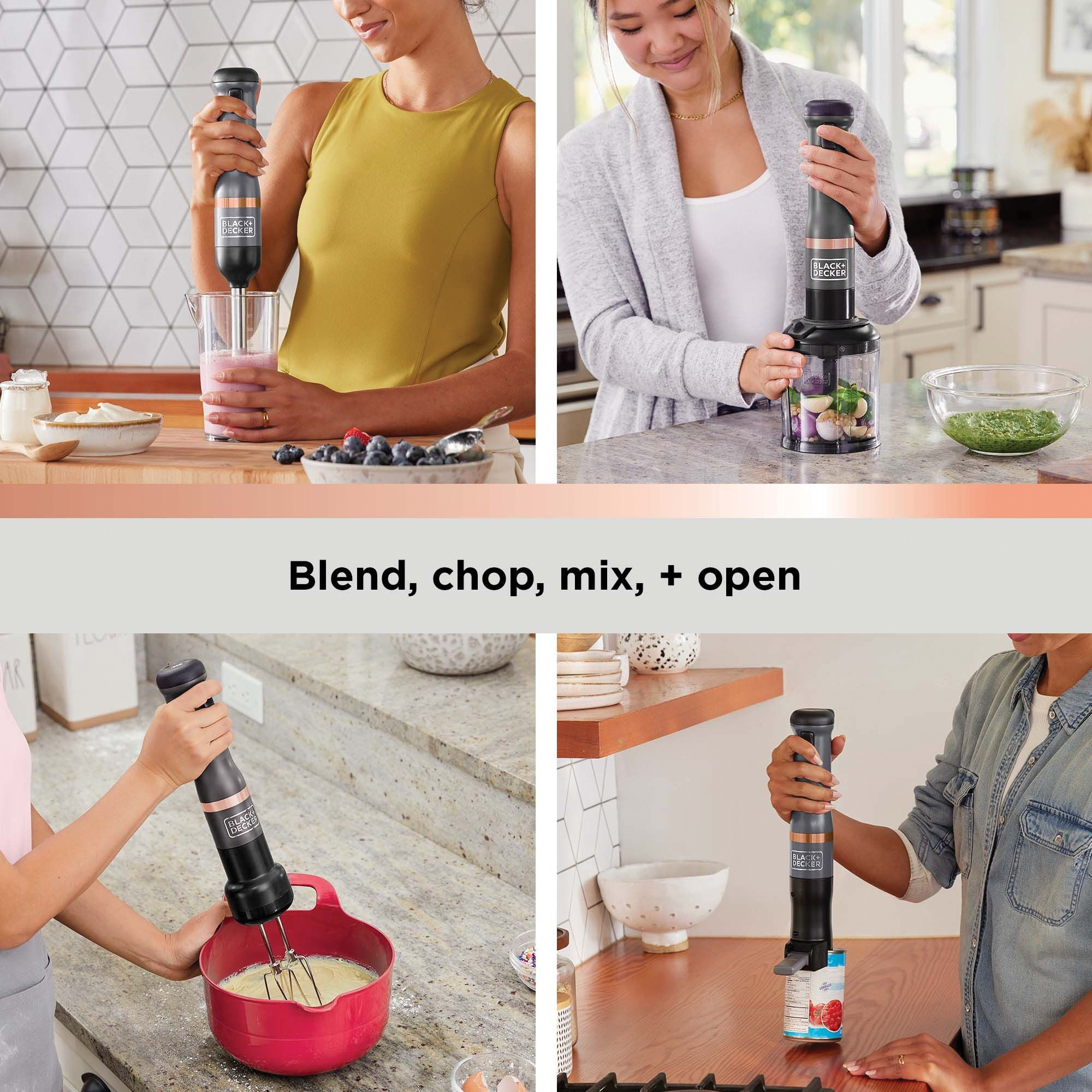 Black+Decker Kitchen Wand BCKM1014K01 Cordless 4-in-1 Kitchen Multi-tool, Gray - 3