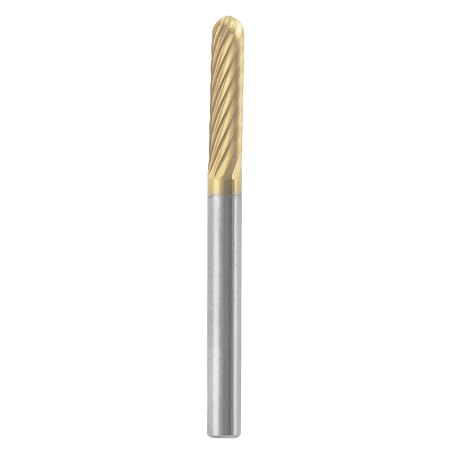 Max Life Series 9903HP Carving Bit, 1/8 in Dia, 1-1/2 in L, 1/2 in L Flute, 1/8 in Dia Shank, Tungsten Carbide