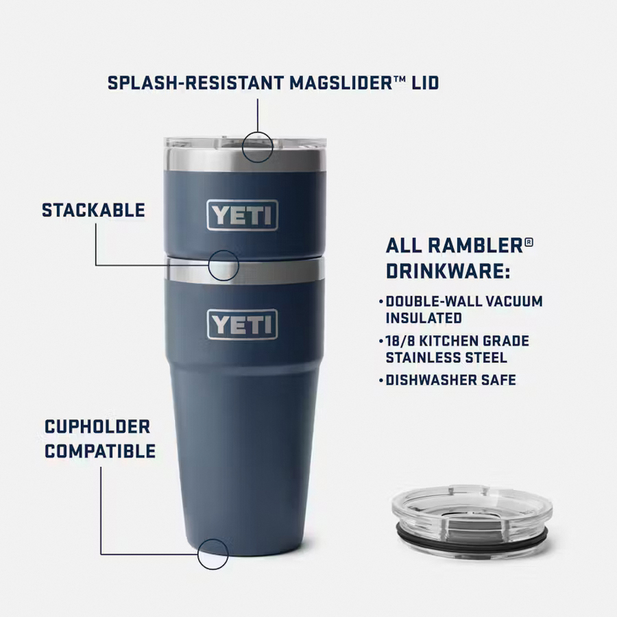 Yeti Rambler Series 21071505928 Stackable Cup, 20 oz, Mag...