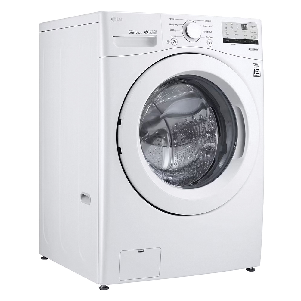 LG WM3400CW Front Load Washer, 4.5 cu-ft, 120 V, Child Lock, Cold Wash, Delay Wash, Extra Rinse, Prewash, Rinse+Spin - 3