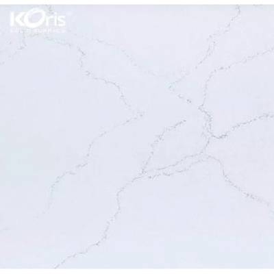 KORIS HW6824 Artificial Marble Countertop, 144 in L, 30 in D, 6 to 30 mm Thick, Acrylic Resin - 2