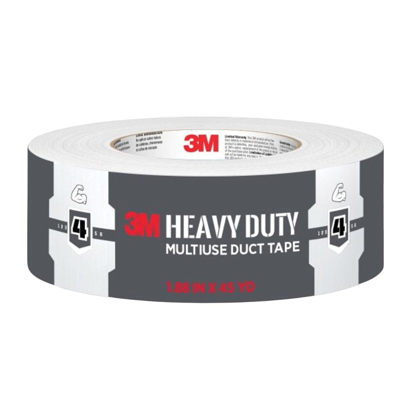 2145-WH Duct Tape, Heavy-Duty, 45 yd L, 1.88 in W, White