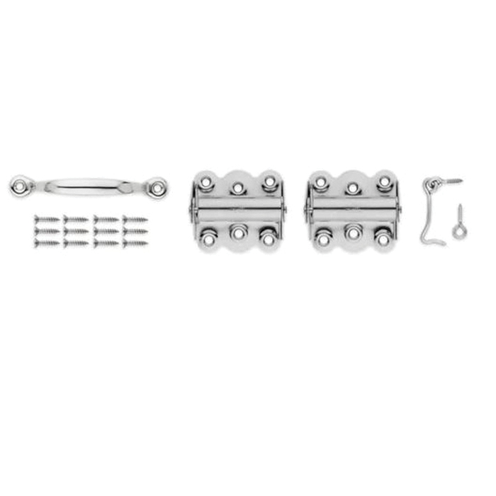 National Hardware N185-707 Screen/Storm Door Set, Stainless Steel, 5-Piece, For: Screen/Storm Doors - 3