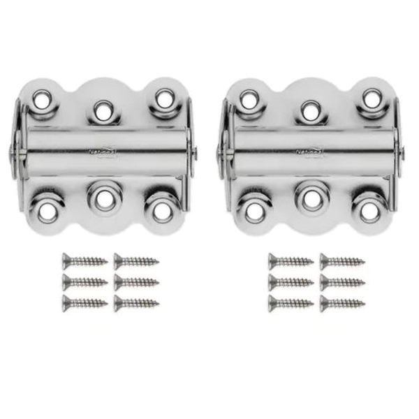 N185-703 Spring Hinge, Stainless Steel, Tight Pin, Surface, 15 lb