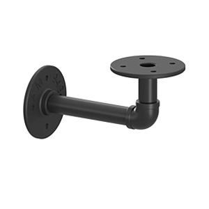 Birmingham, 201 Series RP-201BREL-8BK Elbow Style Premium Decorative Shelf Bracket, 50 lb, 8 in L, 4.3 in H