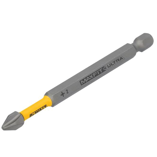 DEWALT MAXFIT ULTRA DWAF3PH1-1H Screwdriving Bit, #3 Drive, Phillips Drive, 1/4 in Shank, Hex Shank, 3-1/2 in L, Steel - 1