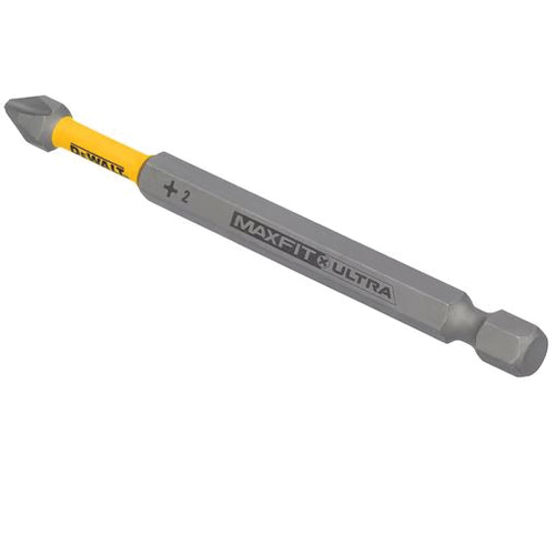 DEWALT MAXFIT ULTRA DWAF3PH1-1H Screwdriving Bit, #3 Drive, Phillips Drive, 1/4 in Shank, Hex Shank, 3-1/2 in L, Steel - 2