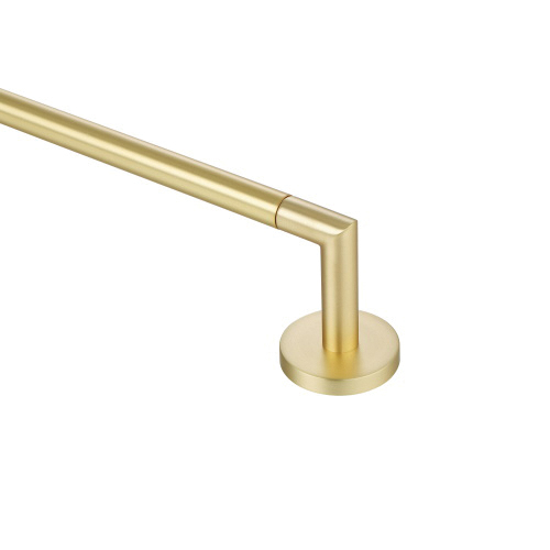 Paradise Bathworks Arcadia Series 69404 Single Towel Bar, 18 in L Rod, Zinc, Satin Brass, Surface - 2