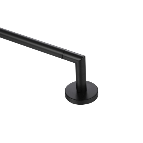 Paradise Bathworks Arcadia Series 69420 Single Towel Bar, 18 in L Rod, Zinc, Matte Black, Surface - 2