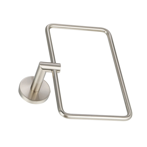 Paradise Bathworks Arcadia Series 69028 Towel Ring, 11 lb, Zinc, Satin Nickel, Surface - 2