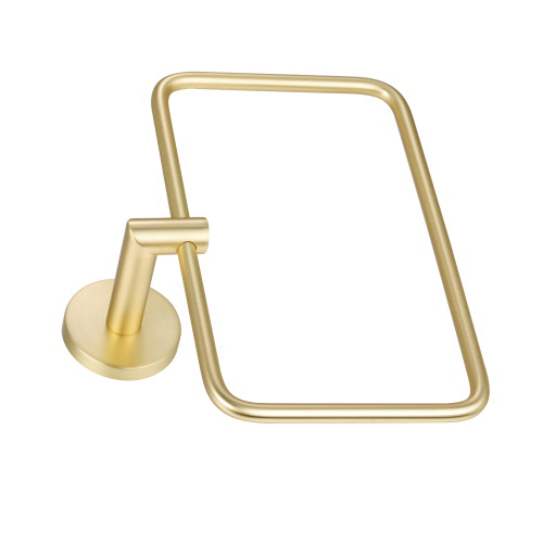 Paradise Bathworks Arcadia Series 69004 Towel Ring, 11 lb, Zinc, Satin Brass, Surface - 2