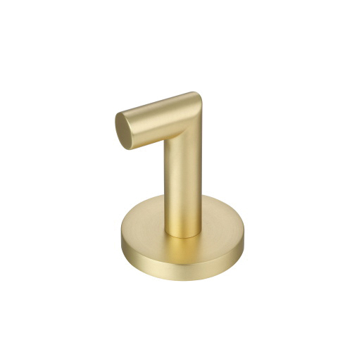 Paradise Bathworks Arcadia Series 69204 Robe Hook, 11 lb, 1-Hook, Zinc, Satin Brass, Surface - 2
