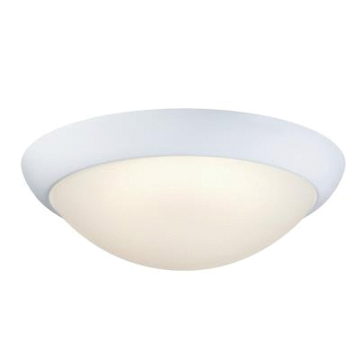Redbank 6137300 Indoor Flush-Mount Ceiling Fixture, LED Lamp, 1350 Lumens, White Fixture