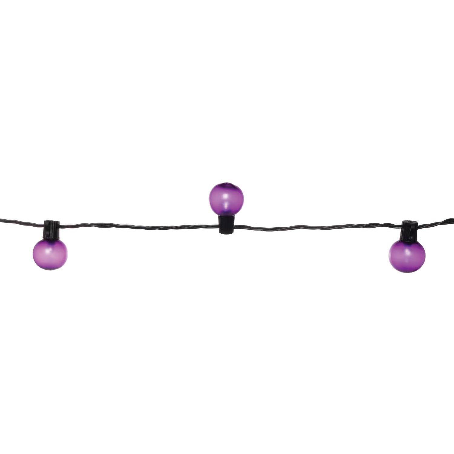 String Lights, Halloween, 25-Lamp, LED, 192 in L, Purple - 3