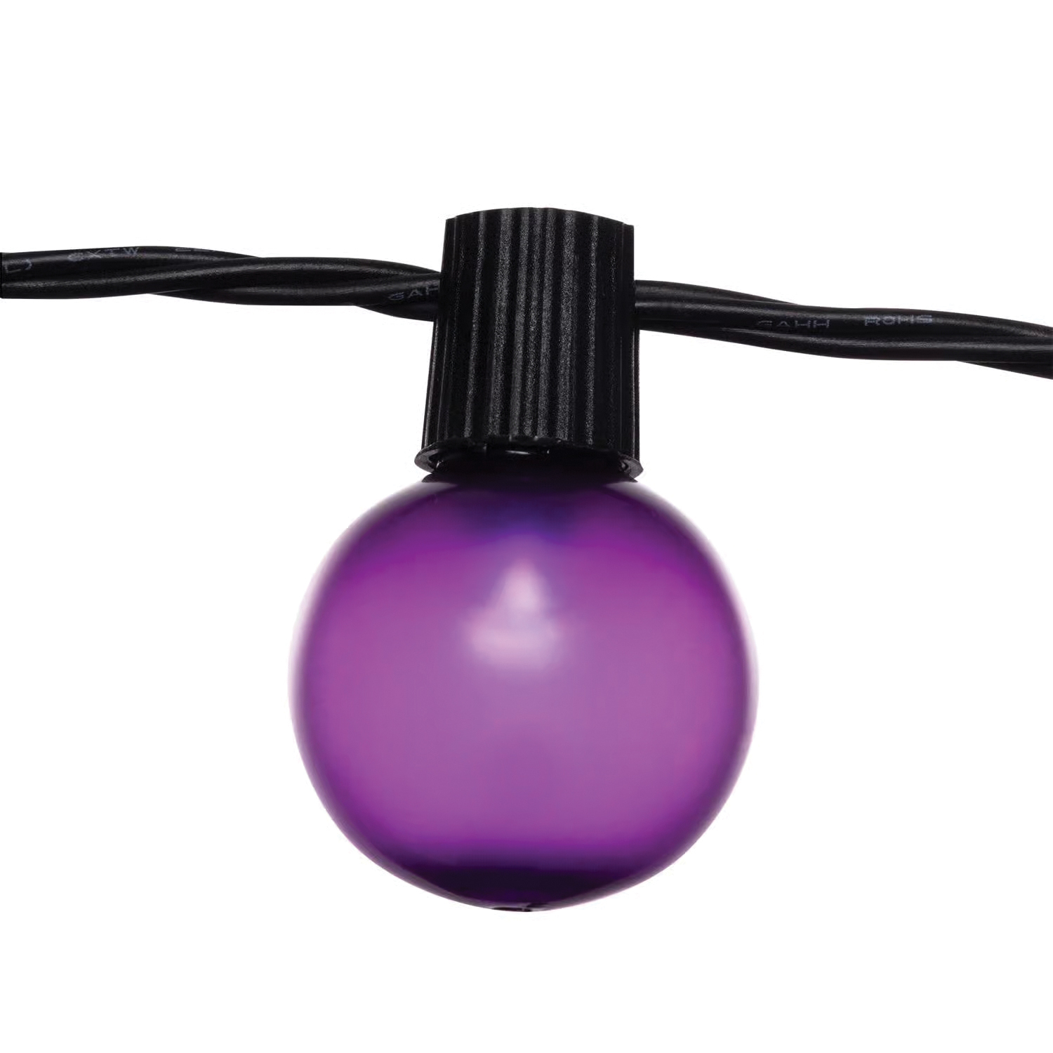 String Lights, Halloween, 25-Lamp, LED, 192 in L, Purple - 4