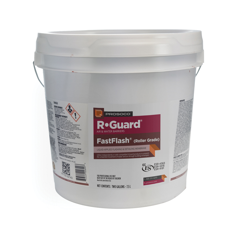 R-Guard, FastFlash 70405-02GAL Waterproofer, Viscous Paste, Red, 2 gal