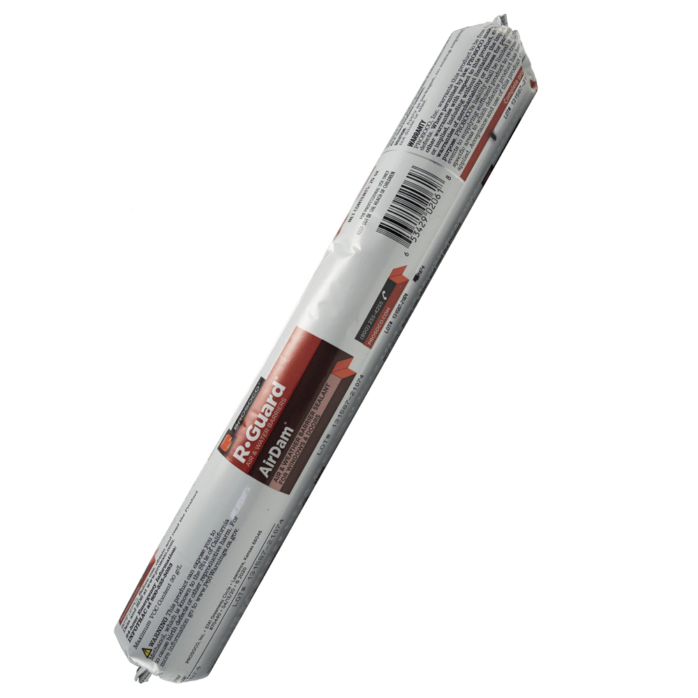 R-Guard, AirDam 70440-SAUSAGE Waterproofing Sealant, Viscous Paste, White, 20 oz Sausage