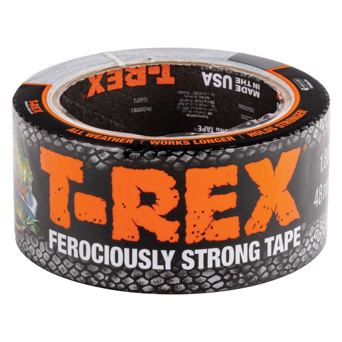 242969 Duct Tape, Solid, 10 yd L, 1.88 in W, Gunmetal Gray