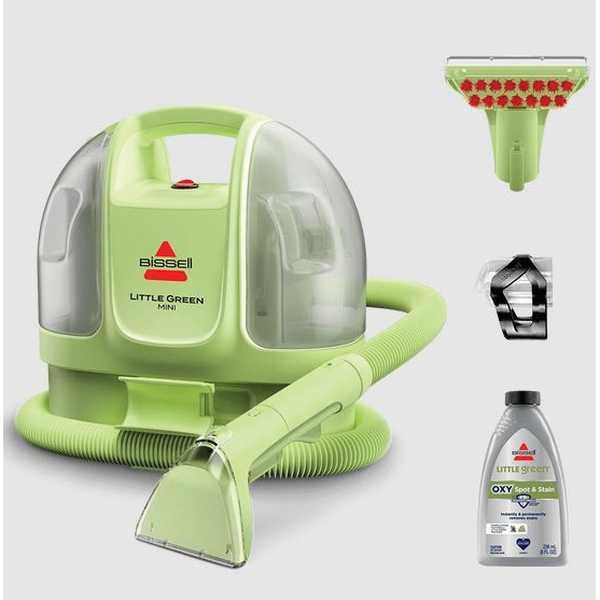 Little Green 4064 Mini Portable Carpet Cleaner, 16 oz Tank, 4 in W Cleaning Path, Tea