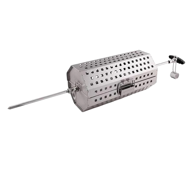 64875 Rotisserie Tumble Basket, Stainless Steel Spit Rod