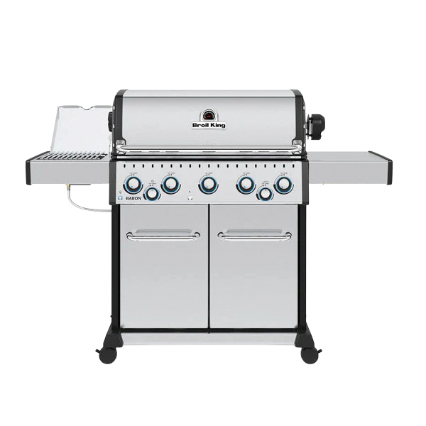 Baron S 590 Pro Series 876947 Gas Grill, 45,000 Btu, Natural Gas, 5-Burner, Side Shelf Included: Yes