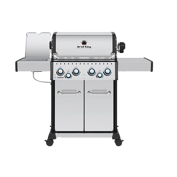 Baron S 490 Pro Series 875944 Gas Grill, 40,000 Btu, Liquid Propane, 4-Burner, Side Shelf Included: Yes