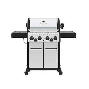 865384 Gas Grill, 40,000 Btu, Liquid Propane, 4-Burner, 460 sq-in Primary Cooking Surface, Aluminum Body