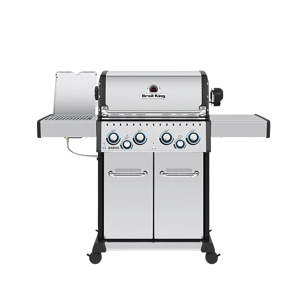 Baron S 490 Pro Series 875947 Gas Grill, 40,000 Btu, Natural Gas, 4-Burner, Side Shelf Included: Yes