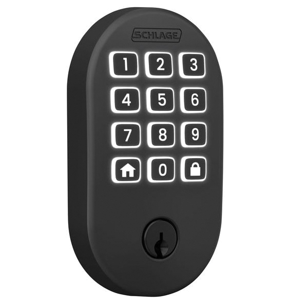 Arrive BE459WBVRMN622 Smart Wi-Fi Deadbolt with Remsen Trim, 1, AAA Grade, Key, Keypad Key, Metal, Matte Black
